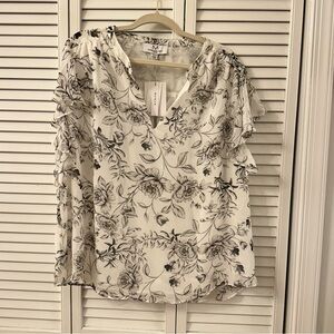 Black & White Magaschoni Blouse NWT